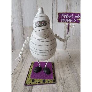 Pier 1 mummy glitter sparkle Halloween vintage rare decor